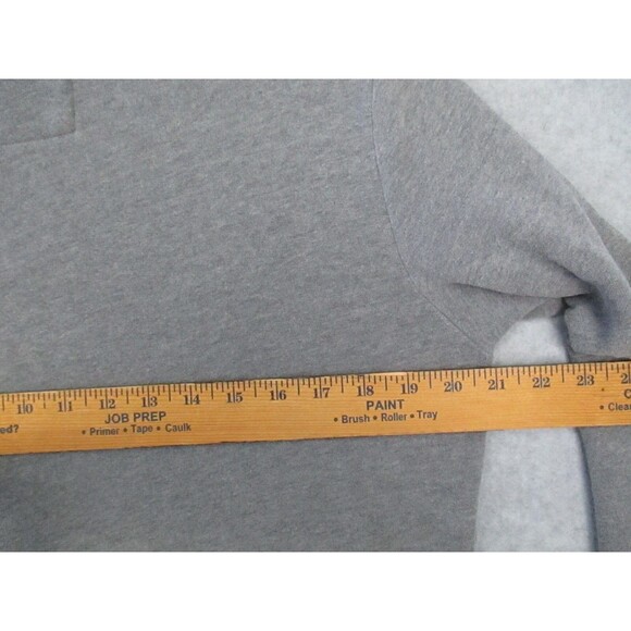 Abercrombie and Fitch Hoodie Large Gray Pocket Pullover Sweatshirt Spell Out - Picture 7 of 13